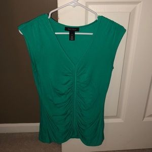 White House Black Market Rouched Sleeveless Top